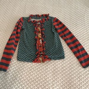 Mustard Pie Button Up Long Sleeve Tee Size 7